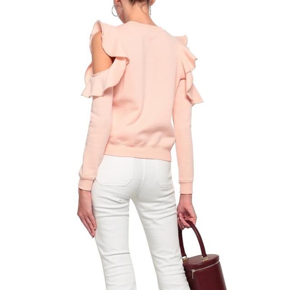 RM Ruffle Cold Shoulder Sweater - Picture 2 of 3